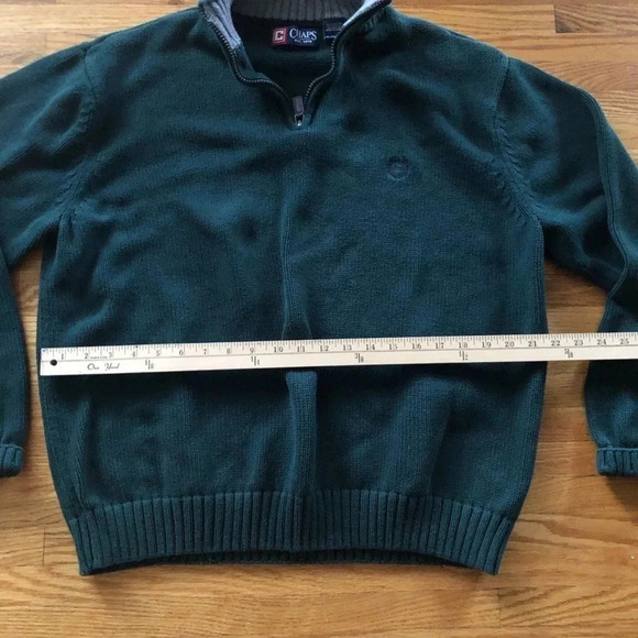 Chaps Hunter green sweater - Picture 2 of 6